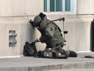 His name was Carl. That's right, he had a name. NOPD blew him up ten minutes later. RIP